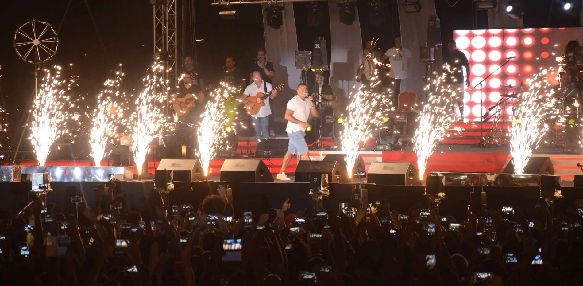 Open-air concert stage at Marassi beach, Egypt — designed by Mahmoud Elkordy